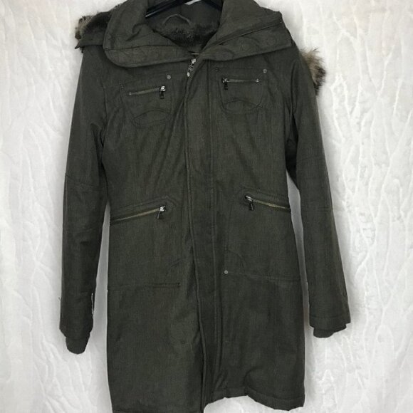 Tna Verbier Green Winter Coat Size XS - Picture 1 of 9